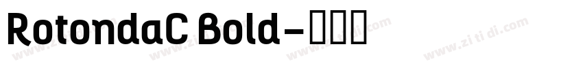 RotondaC Bold字体转换